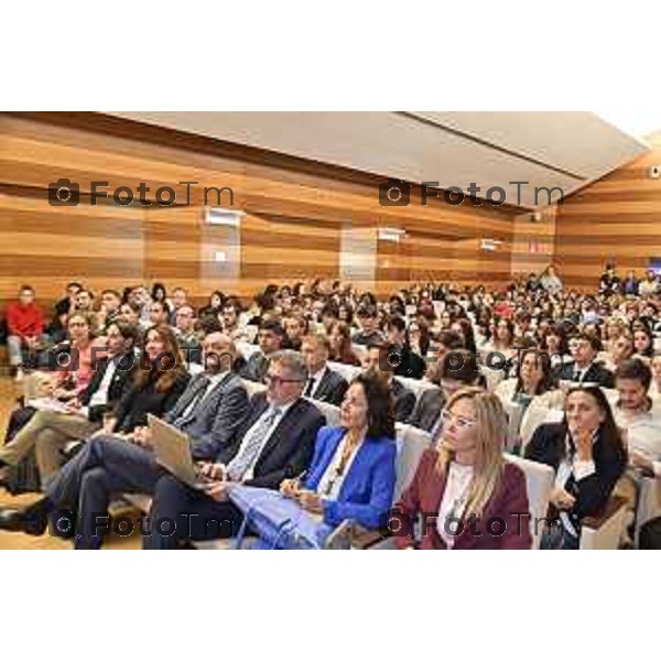 Tiziano Manzoni/LaPresse 24-09- 2024 Bergamo, Italia Cronaca Marta Cartabia ospite all\'inaugurazione dei corsi di laurea giuridici di UniBg ’inaugurazione dei corsi giuridici per l\'anno accademico 2024-2025: ospite speciale sarà la prof.ssa Marta Cartabia, Ordinaria di diritto costituzionale all’Università Bocconi e Presidente emerita della Corte costituzionale, che terrà la lectio “Nelle forme e nei limiti della Costituzione”.