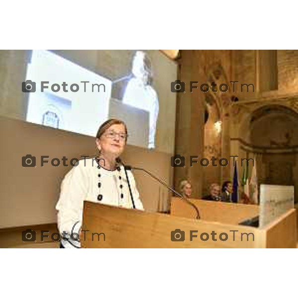 Tiziano Manzoni/LaPresse 27-09- 2024 Bergamo, Italia Cronaca Bergamo Bergamo XXII edizione i BergamoScienza S. Agostino, Aula Magna dell’Università degli Studi di Bergamo con la Premio Nobel Frances Hamilton Arnold. Gianvito Martino, neuroscienziato e presidente dell’Associazione BergamoScienza Luca Ausili dell’Università Vita-Salute San Raffaele.