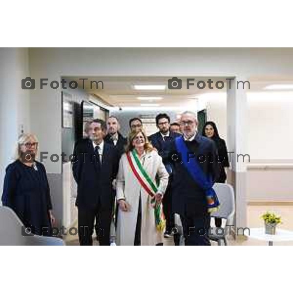 Tiziano Manzoni/LaPresse 05-10- 2024 Bergamo, Italia CronacaFondazione Carisma inaugura CasAlzheimer Presidente Attilio Fontana e Miro Radici