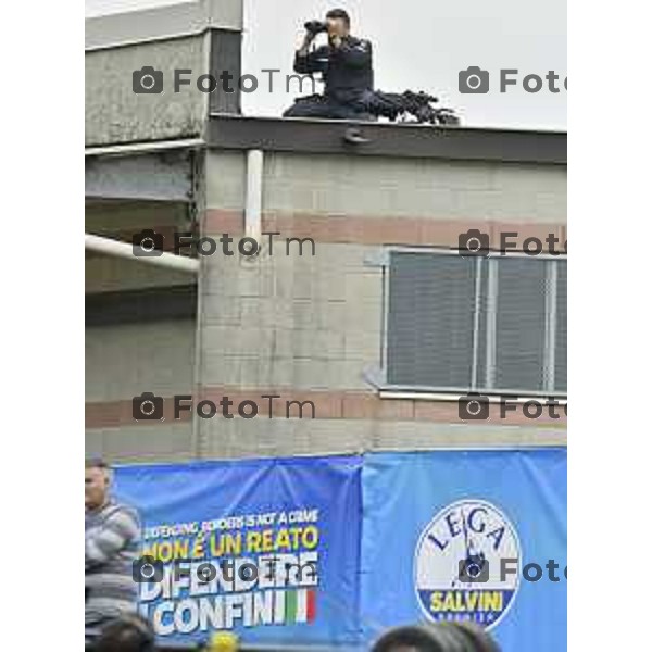 Pontida Bergamo raduno dei militanti leghisti sul sacro suolo di Pontida Matteo Salvini Viktor Orban 06-10- 2024 Bergamo, Italia Cronaca Politica