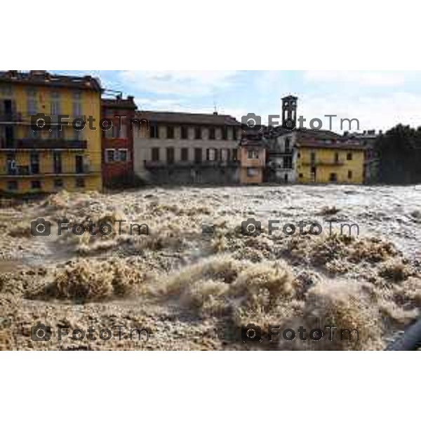 Tiziano Manzoni/LaPresse10-10- 2024 Bergamo, Italia Cronaca Seriate Bg piena del fiume Serio