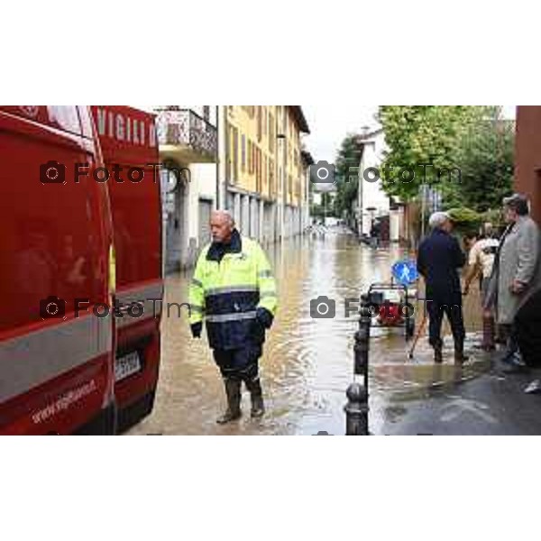 Tiziano Manzoni/LaPresse10-10- 2024 Bergamo, Italia Cronaca Seriate Bg piena del fiume Serio