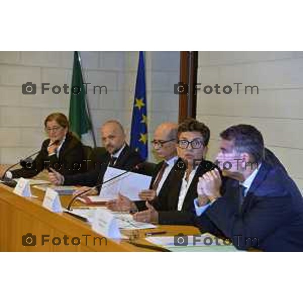 Tiziano Manzoni/LaPresse 17-10- 2024 Bergamo, Italia Cronaca conferenza stampa avvio restauro ex Convento della Maddalena a Bergamo