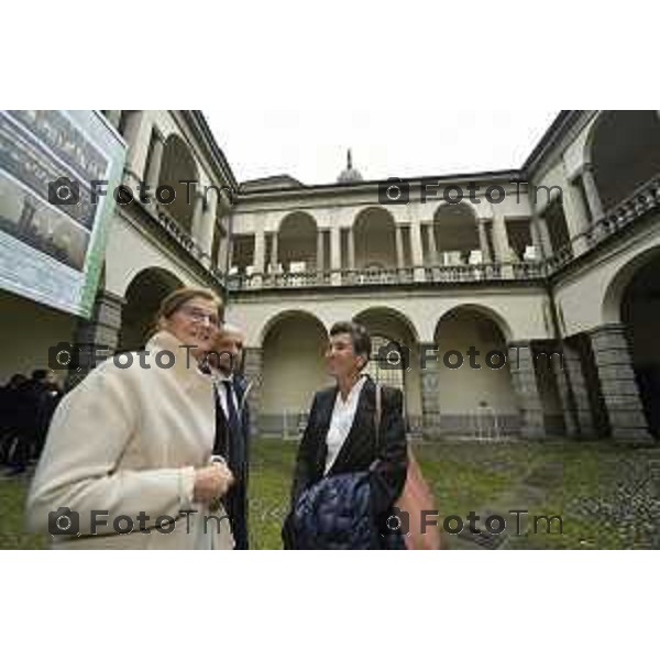 Tiziano Manzoni/LaPresse 17-10- 2024 Bergamo, Italia Cronaca conferenza stampa avvio restauro ex Convento della Maddalena a Bergamo