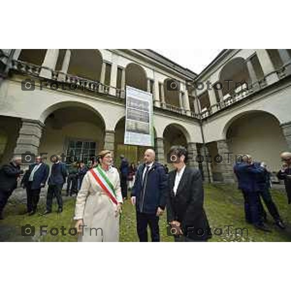 Tiziano Manzoni/LaPresse 17-10- 2024 Bergamo, Italia Cronaca conferenza stampa avvio restauro ex Convento della Maddalena a Bergamo