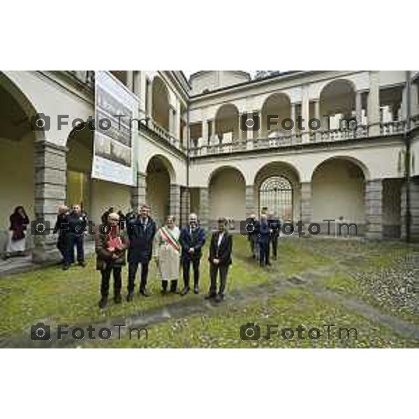 Tiziano Manzoni/LaPresse 17-10- 2024 Bergamo, Italia Cronaca conferenza stampa avvio restauro ex Convento della Maddalena a Bergamo