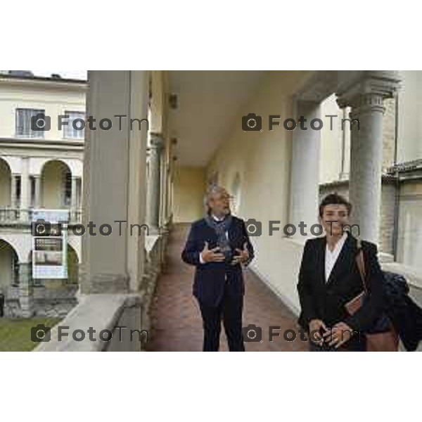 Tiziano Manzoni/LaPresse 17-10- 2024 Bergamo, Italia Cronaca conferenza stampa avvio restauro ex Convento della Maddalena a Bergamo