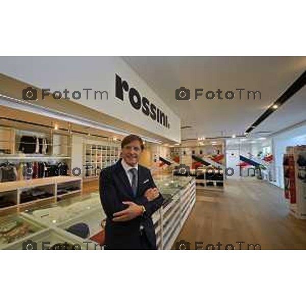 Tiziano Manzoni/LaPresse 18-10- 2024 Bergamo, Italia Cronaca Bergamo Seriate Gruppo Rossini nel settore dell\'abbigliamento da lavoro e i DPI: inaugurazione del nuovo Magazzino Automatizzato. 2024