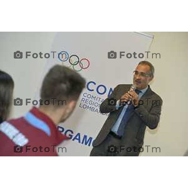 Tiziano Manzoni/LaPresse 29-10- 2024 Bergamo, Italia Cronaca Bergamo premiazione atleti paralimpici bergamaschi che hanno preso parte all\'ultima edizione dei Giochi. presenti il presidente della Provincia Pasquale Gandolfi, la delegata CONI Bergamo Lara Magoni, il delegato provinciale CIP - Comitato Italiano Paralimpico Bergamo Vincenzo Lolli. Oney Tapia Elena Carnevali – Giulia Terzi