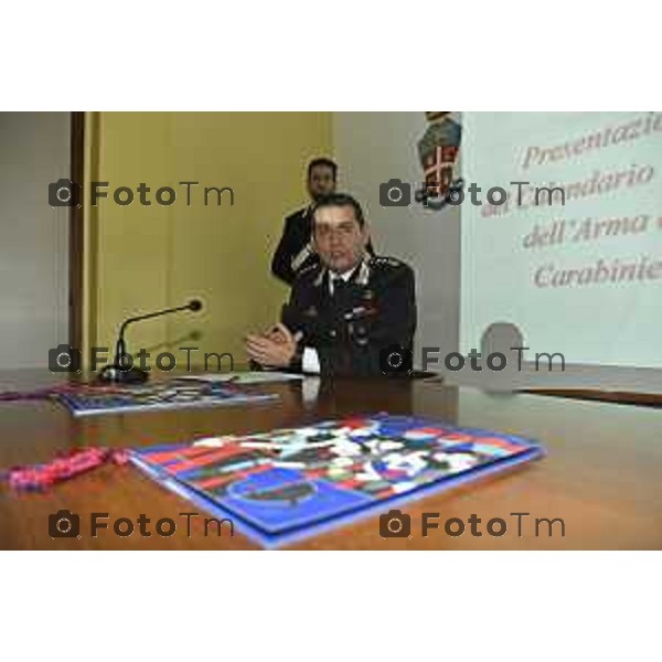 Tiziano Manzoni/LaPresse 30-10- 2024 Bergamo, Italia Cronaca Bergamo Presentazione calendario arma dei carabinieri 2025