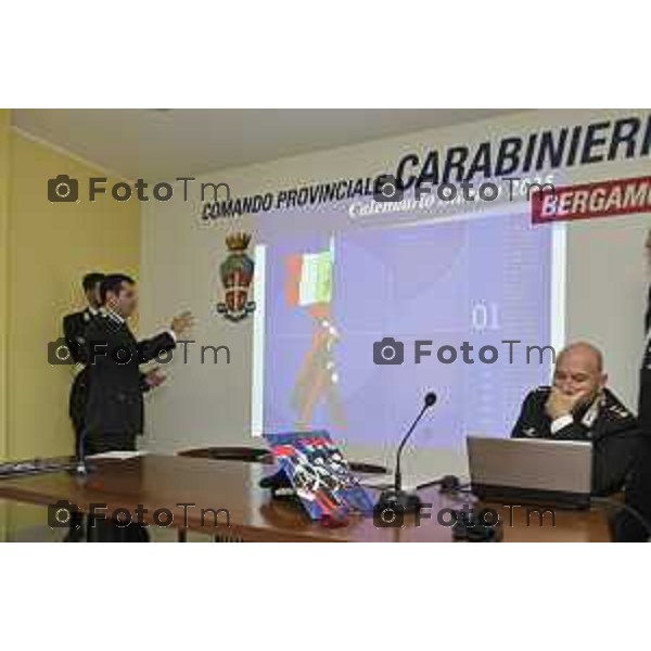 Tiziano Manzoni/LaPresse 30-10- 2024 Bergamo, Italia Cronaca Bergamo Presentazione calendario arma dei carabinieri 2025