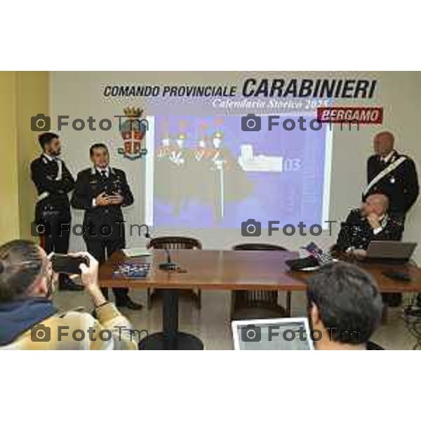 Tiziano Manzoni/LaPresse 30-10- 2024 Bergamo, Italia Cronaca Bergamo Presentazione calendario arma dei carabinieri 2025