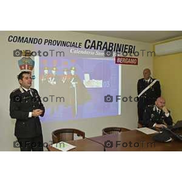 Tiziano Manzoni/LaPresse 30-10- 2024 Bergamo, Italia Cronaca Bergamo Presentazione calendario arma dei carabinieri 2025