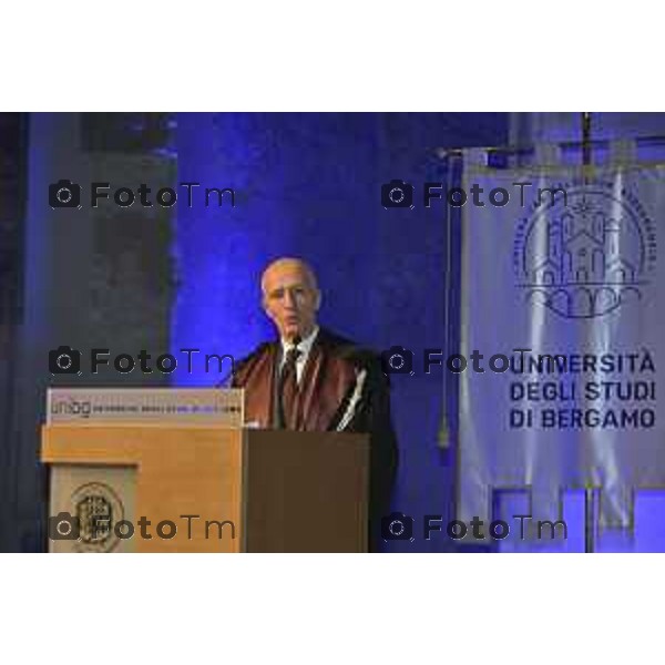 Tiziano Manzoni/LaPresse 6-11- 2024 Bergamo, Italia Cronaca Bergamo "Cooperazione e sviluppo sostenibile": cerimonia inaugurazione dell\'anno accademico 2024-25 Matteo Bugamelli (World Bank Group)