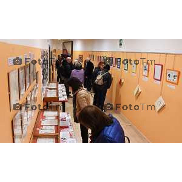 Tiziano Manzoni/LaPresse 12-11- 2024 Bergamo, Italia CronacaLe vignette “salvate”, la storia del ritrovamento, una mostra in CGIL a Bergamo. Alfredo Chiappori, tra satira politica e geometria.