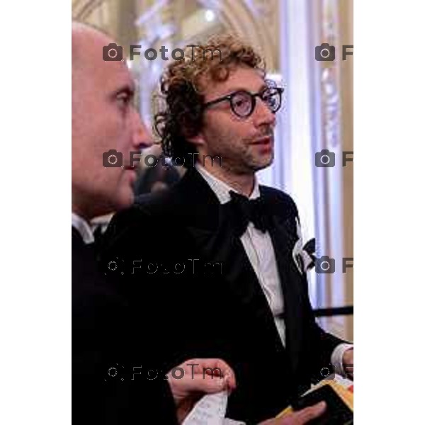 Tiziano Manzoni/LaPresse 16-11- 2024 Bergamo, Italia CronacaBergamo prim teatro donizetti con sincao Carnevali 2024
