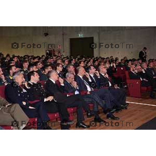 Tiziano Manzoni/LaPresse 18-11- 2024 Bergamo, Italia Cronaca Bergamo ccademia Guardia di Finanza, On. Guido Crosetto, incontro conferenziale dal titolo “Leadership e strategia in tempo di crisi: come prepararsi e capire le sfide che dovremo affrontare”. 2024