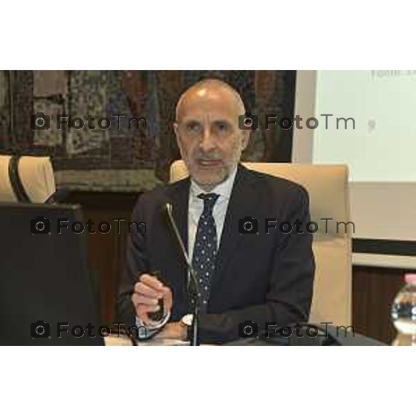 Tiziano Manzoni/LaPresse 19-11- 2024 Bergamo, Italia Cronaca Presentazione Rendiconto Sociale 2023 INPS Bergamo Corrado Micheli Direttor