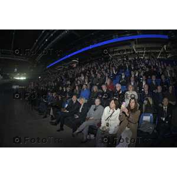 Tiziano Manzoni/LaPresse 20-11-2024 Italia Cronaca Bergamo Apertura ChorusLife e presentazione in arena con la famiglia Bosatelli 2024