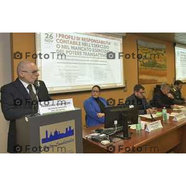 Tiziano Manzoni/LaPresse 26-11- 2024 Italia Cronaca Bergamo ATS Convegno sul perimetro del danno erariale nel settore sanitario.