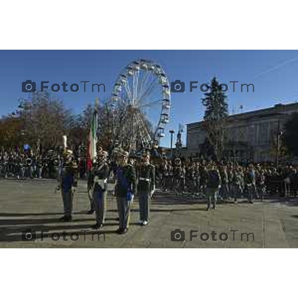 Tiziano Manzoni/LaPresse 1-12- 2024 Bergamo, Italia Cronaca cerimonia di consegna delle Cittadinanza onoraria all’Accademia della Guardia di Finanza. Palazzo Frizzoni 2024