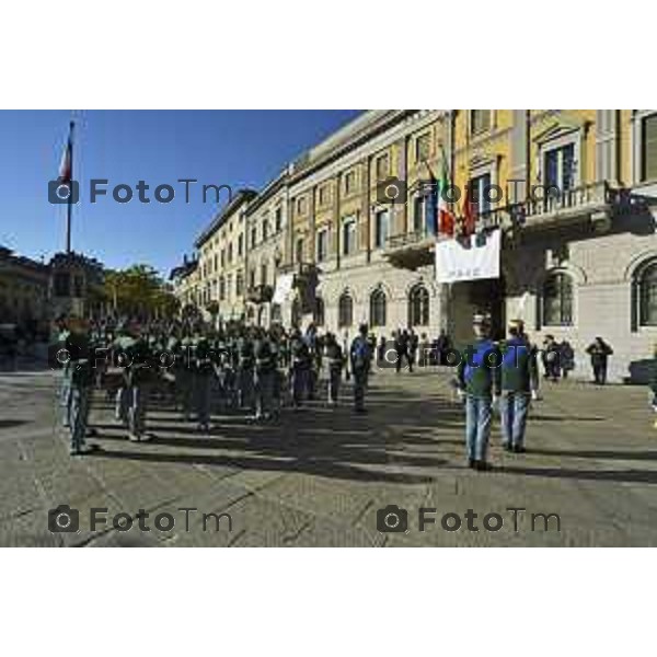 Tiziano Manzoni/LaPresse 1-12- 2024 Bergamo, Italia Cronaca cerimonia di consegna delle Cittadinanza onoraria all’Accademia della Guardia di Finanza. Palazzo Frizzoni 2024