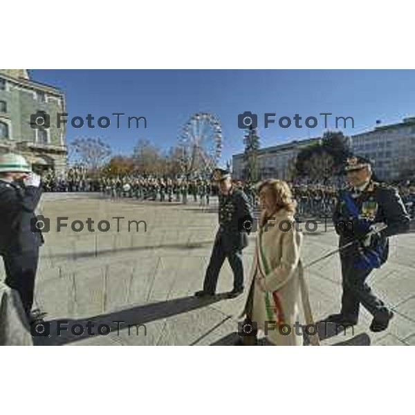 Tiziano Manzoni/LaPresse 1-12- 2024 Bergamo, Italia Cronaca cerimonia di consegna delle Cittadinanza onoraria all’Accademia della Guardia di Finanza. Palazzo Frizzoni 2024