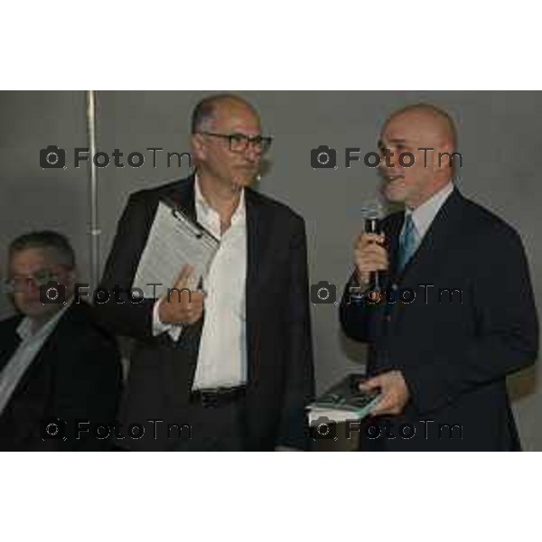 Tiziano Manzoni/LaPresse 5-12- 2024 Bergamo, Italia CronacaBergamo presentazione libro atalanta "amare una dea" Finazzi Bianco Remuzzi Ferrario Pagnoncelli Tirabosci Riva e Serina