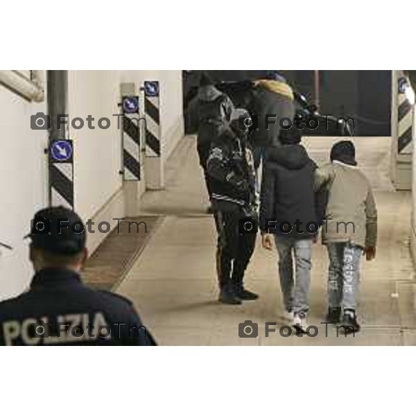 Tiziano Manzoni/LaPresse 3-01- 2025 Bergamo, Italia Cronaca Nera Bergamo Via Tiraboschi omicidio Mamadi Tunkara Addetto sicurezza carrefur accoltellato