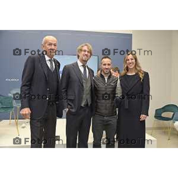 Tiziano Manzoni/LaPresse 24-1- 2025 Italia Cronaca Bergamo inaugurato ufficialmente Habilita Sport Medicine Presidente Dott. Roberto Rusconi e Direttore Generale Andrea Rusconi con Andrea Doviziosoe Chiara Rusconi