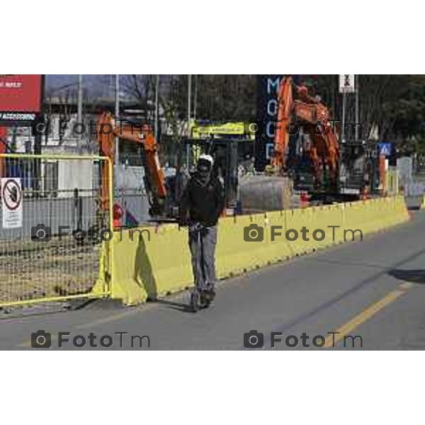 Tiziano Manzoni/LaPresse 04-02-2025 visita ai principali cantieri dell’opera, il capolinea di Verdellino e l’intubamento della roggia Colleonesca Atb e Vitali Spa