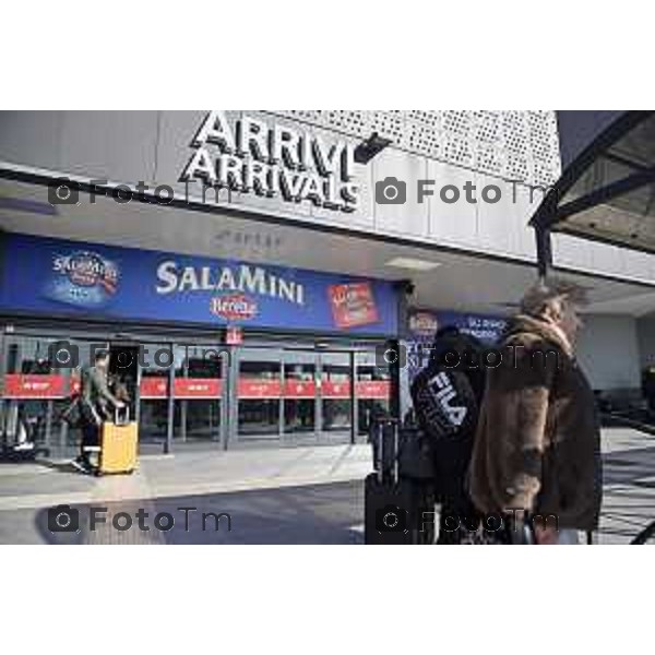 Tiziano Manzoni/LaPresse 05-2- 2025 Italia Cronaca o SACBO, “Bergamo e il suo aeroporto: i progetti per volare nel futuro”, in occasione dell’evento nazionale AIRPORT DAY promosso da Assaeroporti. Bergamo, Elena Carnevali, del vicepresidente della Provincia di Bergamo, Umberto Valois, e l’intervento introduttivo del presidente di SACBO, Giovanni Sanga.