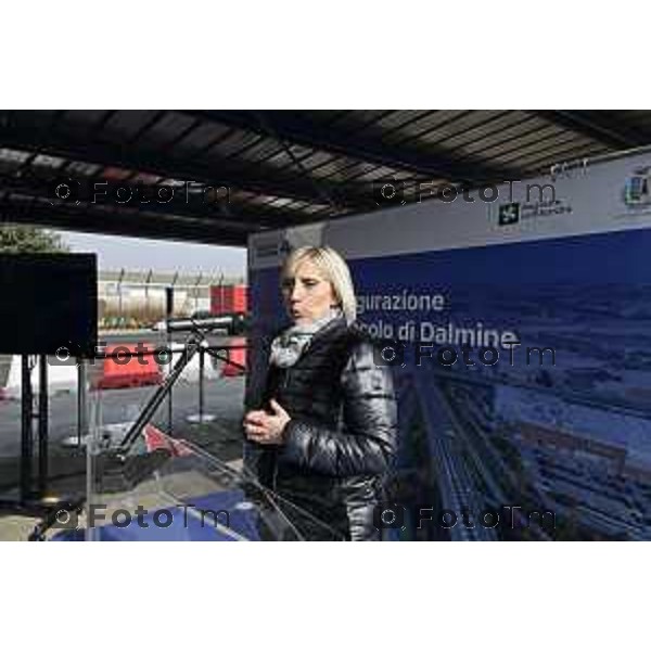 Tiziano Manzoni/LaPresse 21-2- 2025 Italia Cronaca Bergamo l’Assessore Regionale alle Infrastrutture e Opere Pubbliche Claudia Terzi,