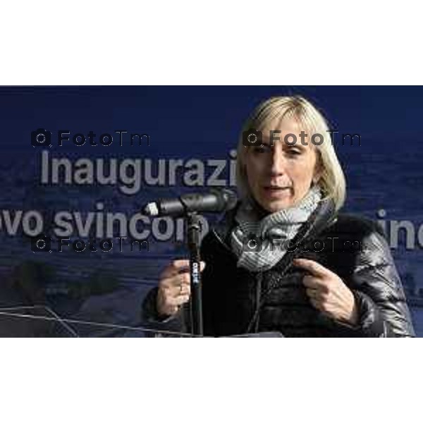 Tiziano Manzoni/LaPresse 21-2- 2025 Italia Cronaca Bergamo l’Assessore Regionale alle Infrastrutture e Opere Pubbliche Claudia Terzi,