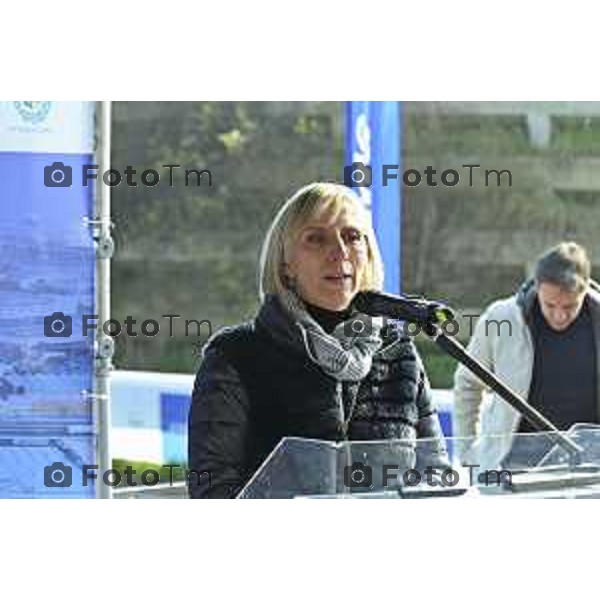 Tiziano Manzoni/LaPresse 21-2- 2025 Italia Cronaca Bergamo l’Assessore Regionale alle Infrastrutture e Opere Pubbliche Claudia Terzi,