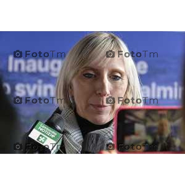 Tiziano Manzoni/LaPresse 21-2- 2025 Italia Cronaca Bergamo l’Assessore Regionale alle Infrastrutture e Opere Pubbliche Claudia Terzi,