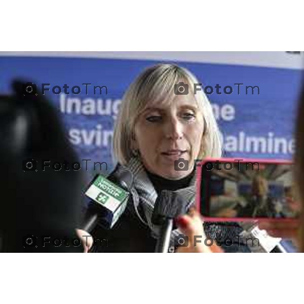 Tiziano Manzoni/LaPresse 21-2- 2025 Italia Cronaca Bergamo l’Assessore Regionale alle Infrastrutture e Opere Pubbliche Claudia Terzi,