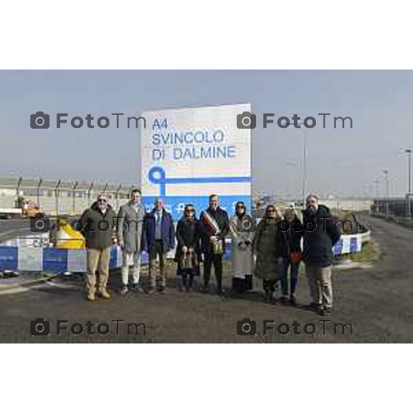 Tiziano Manzoni/LaPresse 21-2- 2025 Italia Cronaca Bergamo l’Assessore Regionale alle Infrastrutture e Opere Pubbliche Claudia Terzi, il Sindaco di Dalmine Francesco Bramani, e i rappresentanti di Autostrade per l’Italia, tra cui il Direttore Ingegneria e Realizzazione, Luca Fontana. Tangorra Simone.