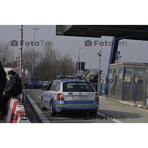 Tiziano Manzoni/LaPresse 21-2- 2025 Italia Cronaca Bergamo l’Assessore Regionale alle Infrastrutture e Opere Pubbliche Claudia Terzi, il Sindaco di Dalmine Francesco Bramani, e i rappresentanti di Autostrade per l’Italia, tra cui il Direttore Ingegneria e Realizzazione, Luca Fontana. Tangorra Simone.
