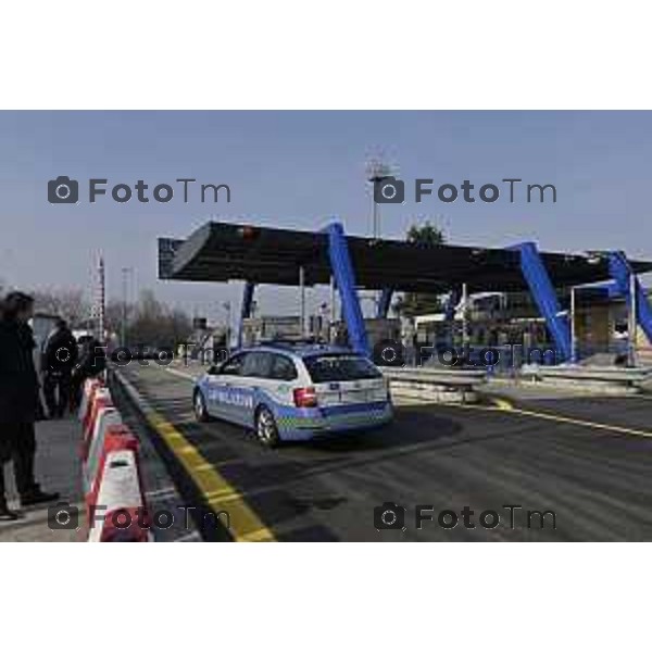 Tiziano Manzoni/LaPresse 21-2- 2025 Italia Cronaca Bergamo l’Assessore Regionale alle Infrastrutture e Opere Pubbliche Claudia Terzi, il Sindaco di Dalmine Francesco Bramani, e i rappresentanti di Autostrade per l’Italia, tra cui il Direttore Ingegneria e Realizzazione, Luca Fontana. Tangorra Simone.