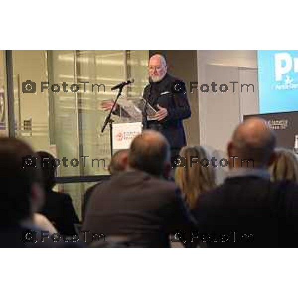 Tiziano Manzoni/LaPresse 22-2- 2025 Italia Cronaca Kilometro Rosso Bergamo Innovare per tornare a crescere Convention di energia popolare sul futuro delle imprese e del lavoro Stefano Bonaccini