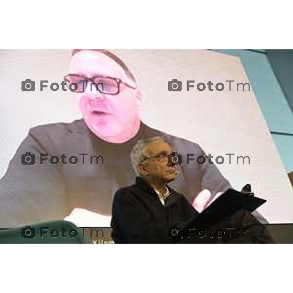 Tiziano Manzoni/LaPresse 22-2- 2025 Italia Cronaca Kilometro Rosso Bergamo Innovare per tornare a crescere Convention di energia popolare sul futuro delle imprese e del lavoro Dario Di Vico, Emanuele Orsini