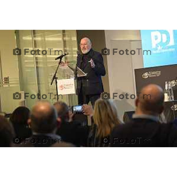 Tiziano Manzoni/LaPresse 22-2- 2025 Italia Cronaca Kilometro Rosso Bergamo Innovare per tornare a crescere Convention di energia popolare sul futuro delle imprese e del lavoro Stefano Bonaccini