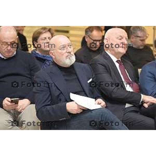 Tiziano Manzoni/LaPresse 22-2- 2025 Italia Cronaca Kilometro Rosso Bergamo Innovare per tornare a crescere Convention di energia popolare sul futuro delle imprese e del lavoro Stefano Bonaccini