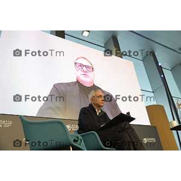 Tiziano Manzoni/LaPresse 22-2- 2025 Italia Cronaca Kilometro Rosso Bergamo Innovare per tornare a crescere Convention di energia popolare sul futuro delle imprese e del lavoro Dario Di Vico, Emanuele Orsini