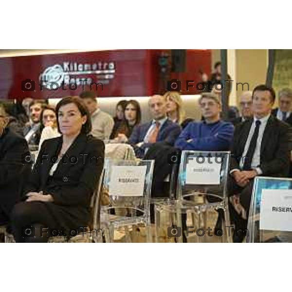 Tiziano Manzoni/LaPresse 22-2- 2025 Italia Cronaca Kilometro Rosso Bergamo Innovare per tornare a crescere Convention di energia popolare sul futuro delle imprese e del lavoro elisabetta Gualemi