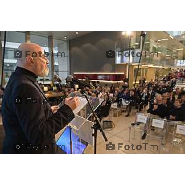 Tiziano Manzoni/LaPresse 22-2- 2025 Italia Cronaca Kilometro Rosso Bergamo Innovare per tornare a crescere Convention di energia popolare sul futuro delle imprese e del lavoro Stefano Bonaccini