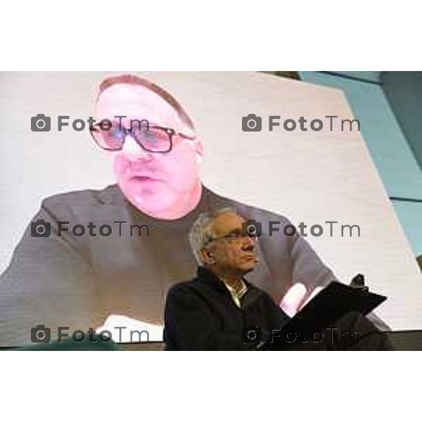 Tiziano Manzoni/LaPresse 22-2- 2025 Italia Cronaca Kilometro Rosso Bergamo Innovare per tornare a crescere Convention di energia popolare sul futuro delle imprese e del lavoro Dario Di Vico, Emanuele Orsini