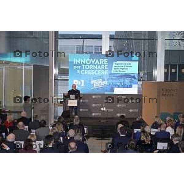 Tiziano Manzoni/LaPresse 22-2- 2025 Italia Cronaca Kilometro Rosso Bergamo Innovare per tornare a crescere Convention di energia popolare sul futuro delle imprese e del lavoro Stefano Bonaccini