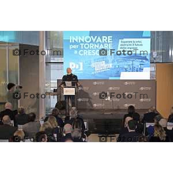 Tiziano Manzoni/LaPresse 22-2- 2025 Italia Cronaca Kilometro Rosso Bergamo Innovare per tornare a crescere Convention di energia popolare sul futuro delle imprese e del lavoro Stefano Bonaccini